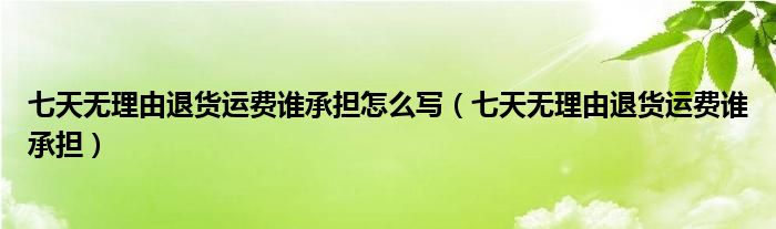 利用七天无理由退货诈骗 13 万余元 女子获刑 (利用七天无理由退货诈骗)