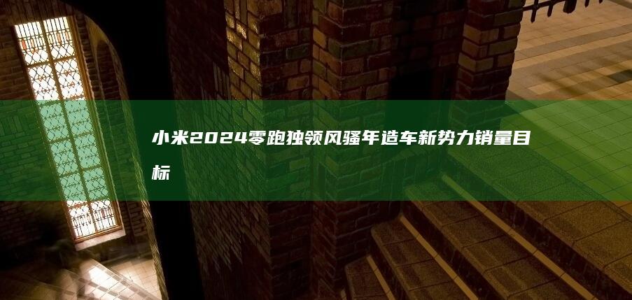 小米 2024 零跑独领风骚 年造车新势力销量目标达成率 理想 (小米2024新品发布会)